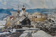 Bad Steben im Winter - Pastell - 33/57 cm - 2018