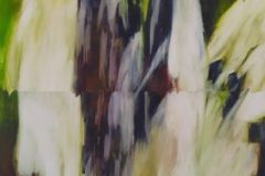 Wasserfall I (zweiteilig) - Feinschicht-Aquarell auf Malplatte - 160/60 cm - 2018